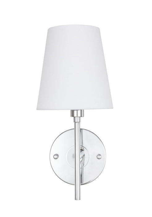 Elegant Lighting LD6184C One Light Wall Sconce, Chrome