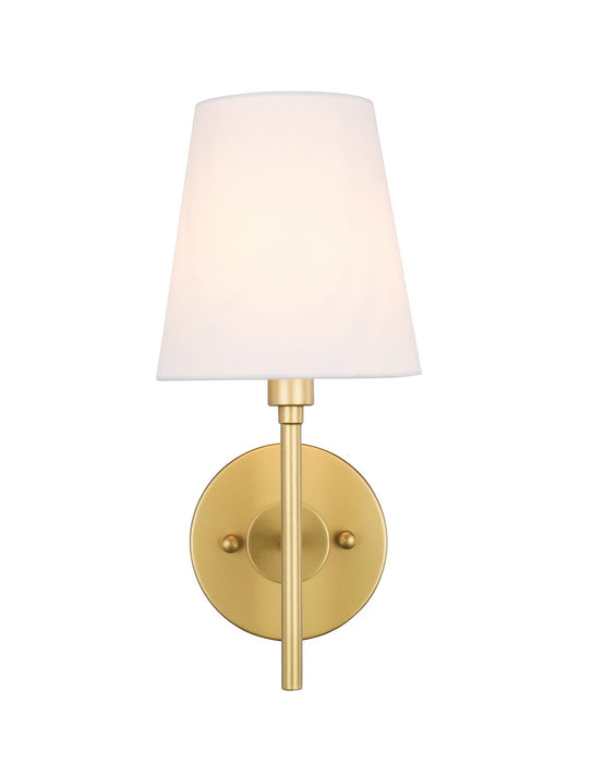 Elegant Lighting LD6185BR One Light Wall Sconce, brass