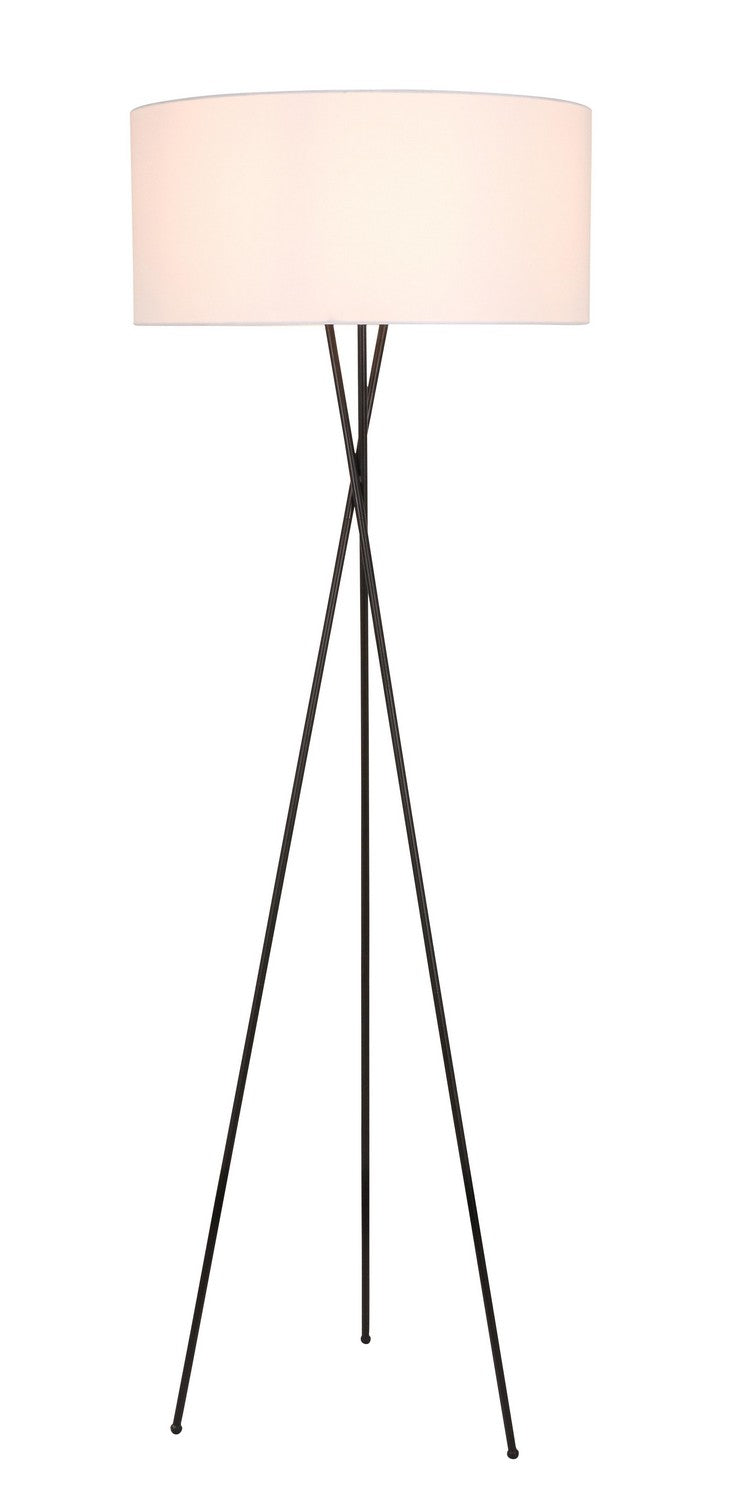 Elegant Lighting LD6189BK One Light Table Lamp, Black