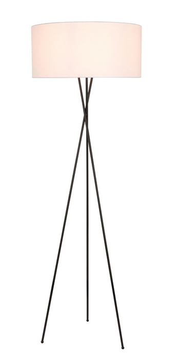 Elegant Lighting LD6189BK One Light Table Lamp, Black