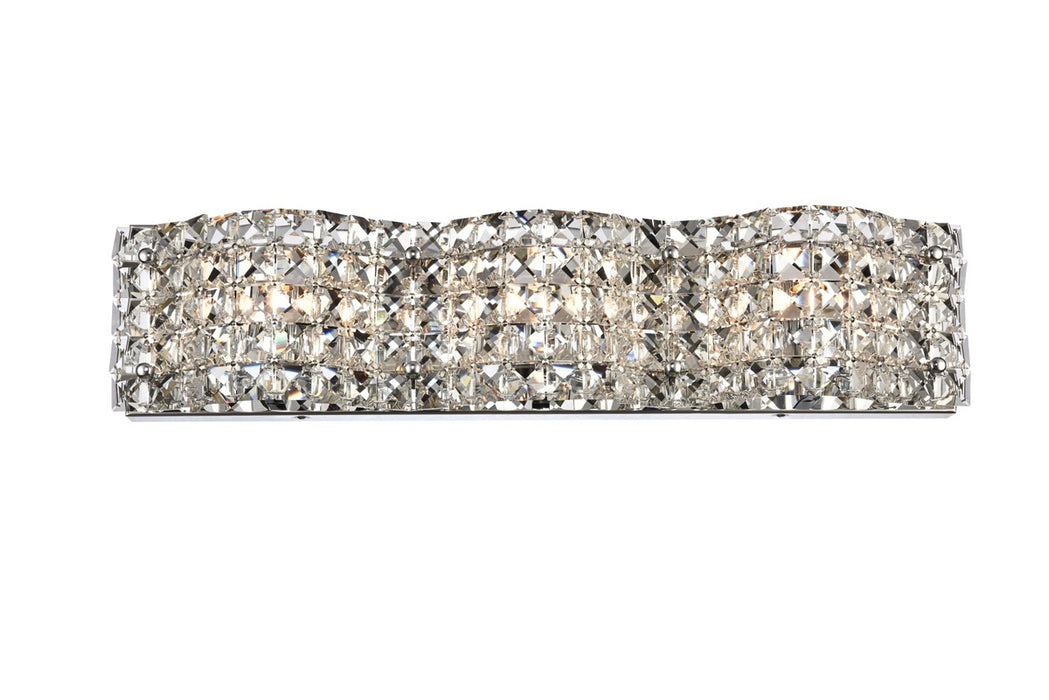 Elegant Lighting LD7001W21C Three Light Wall Sconce, Chrome
