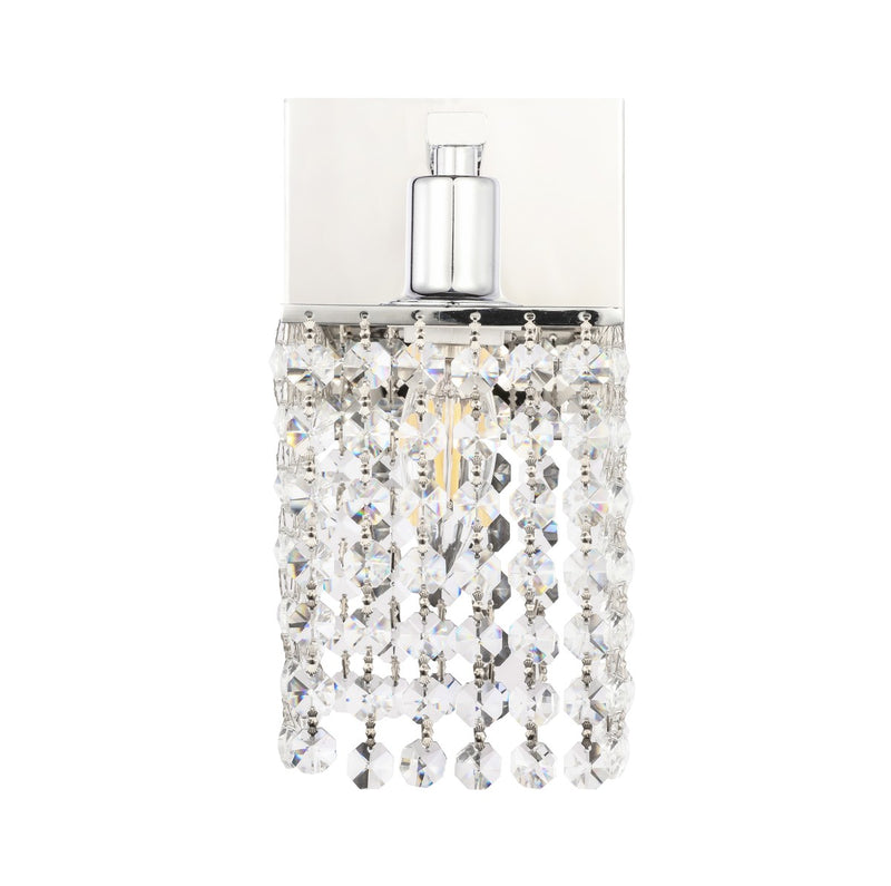 Elegant Lighting LD7007C One Light Wall Sconce, Chrome