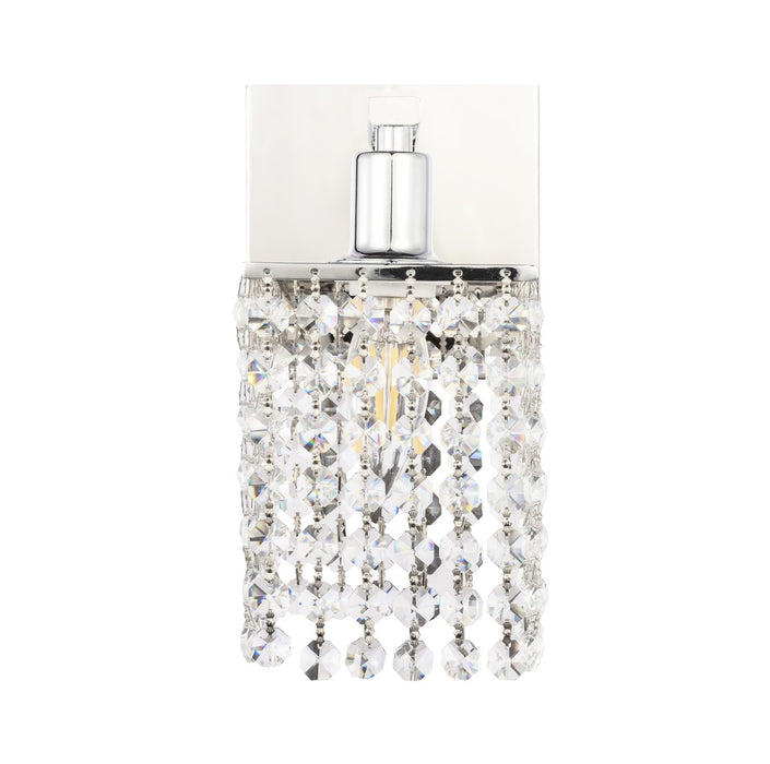 Elegant Lighting LD7007C One Light Wall Sconce, Chrome