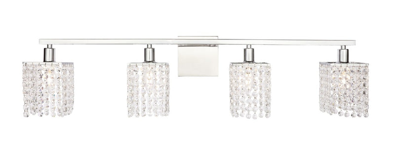 Elegant Lighting LD7013C Four Light Wall Sconce, Chrome