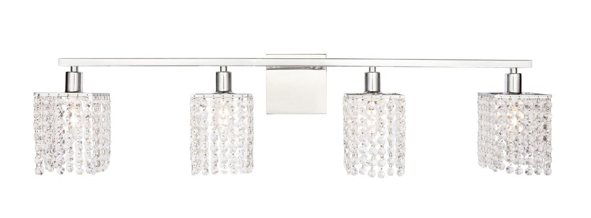 Elegant Lighting LD7013C Four Light Wall Sconce, Chrome