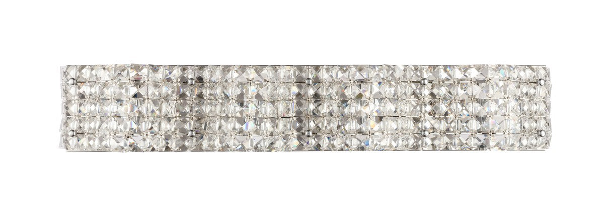 Elegant Lighting LD7017C Four Light Wall Sconce, Chrome