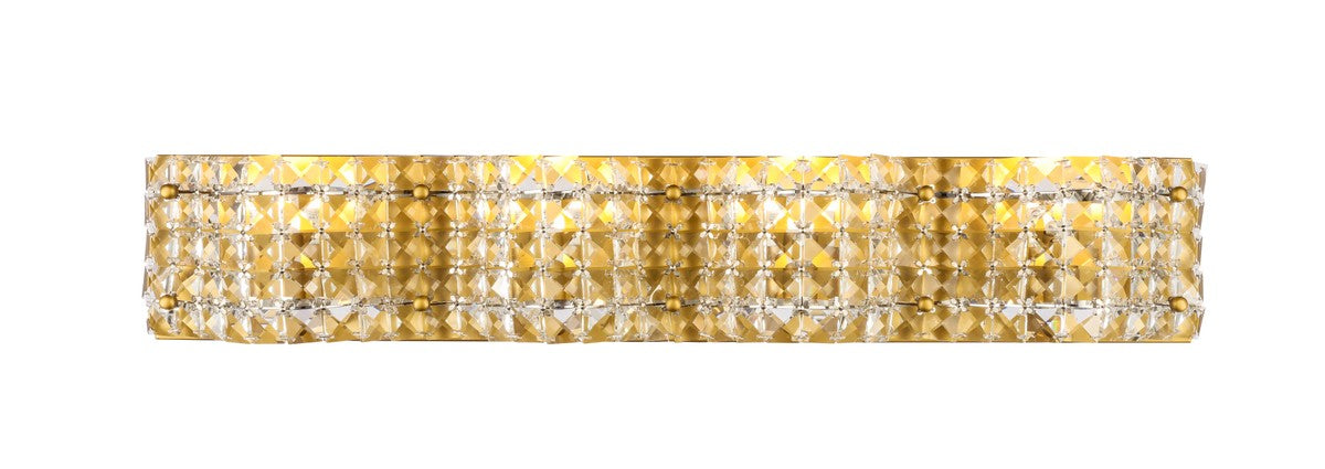 Elegant Lighting LD7018BR Four Light Wall Sconce, Brass