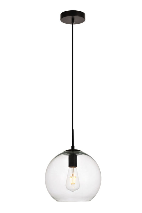 Elegant Lighting LDPD2113 One Light Pendant, Black