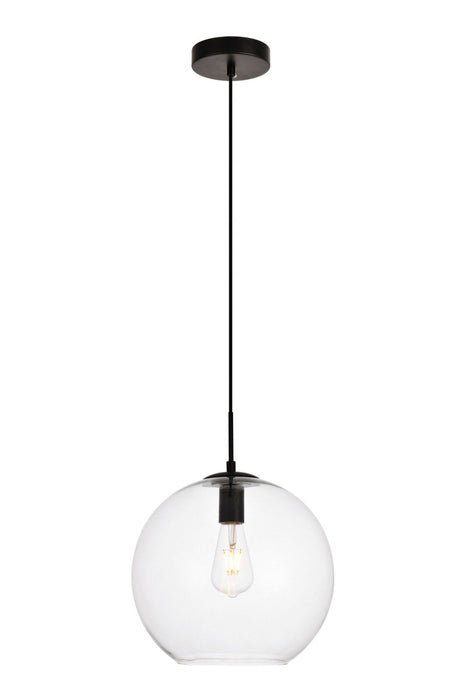 Elegant Lighting LDPD2114 One Light Pendant, Black