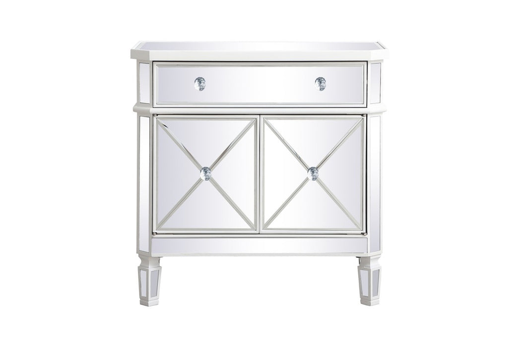 Elegant Lighting MF6-1002AW Cabinet, Antique White
