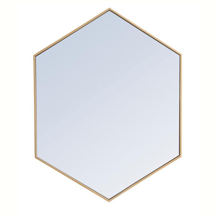 Elegant Lighting MR4430BR Mirror, Brass