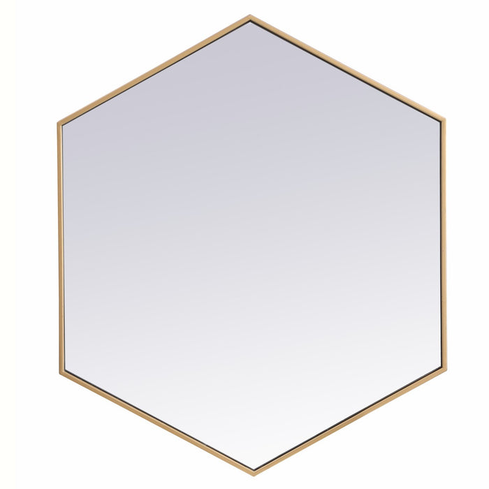 Elegant Lighting MR4538BR Mirror, Brass