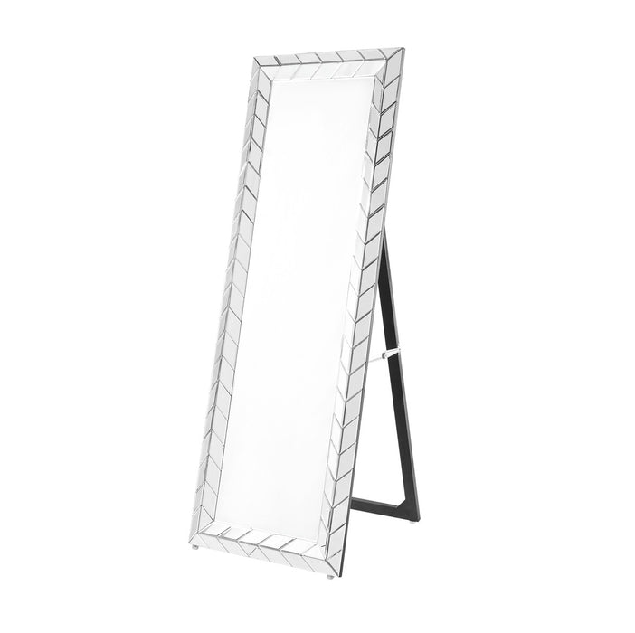 Elegant Lighting MR9124 Standing Full Length Mirror, Clear