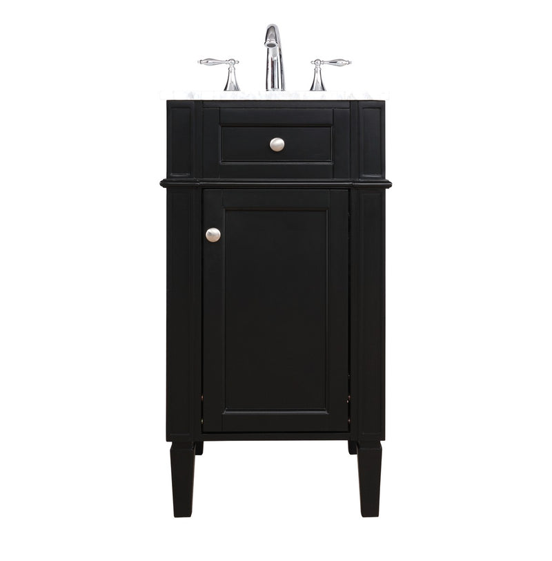 Elegant Lighting VF12518BK Bathroom Vanity Set, Black