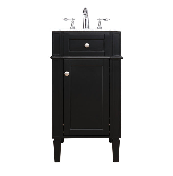 Elegant Lighting VF12518BK Bathroom Vanity Set, Black