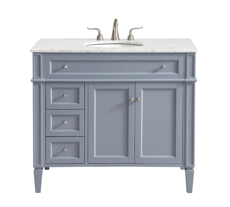 Elegant Lighting VF12540GR Single Bathroom Vanity Set, Grey