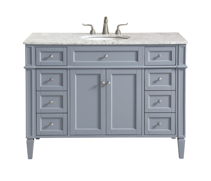 Elegant Lighting VF12548GR Single Bathroom Vanity Set, Grey