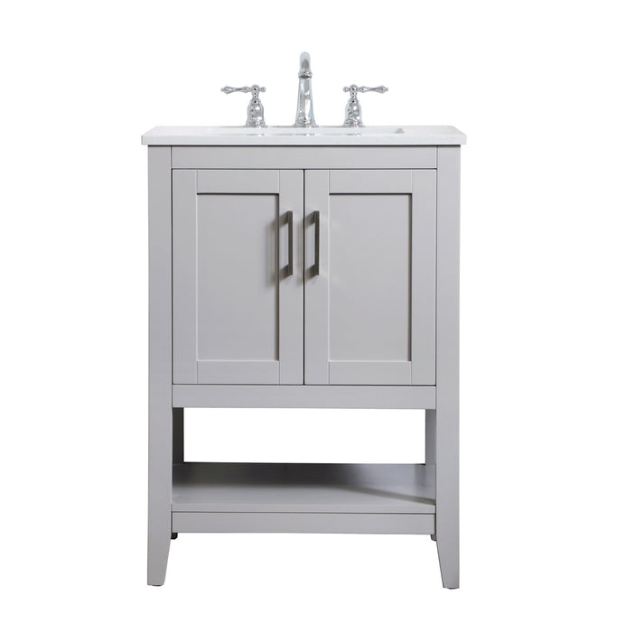 Elegant Lighting VF16024GR Single Bathroom Vanity, Grey