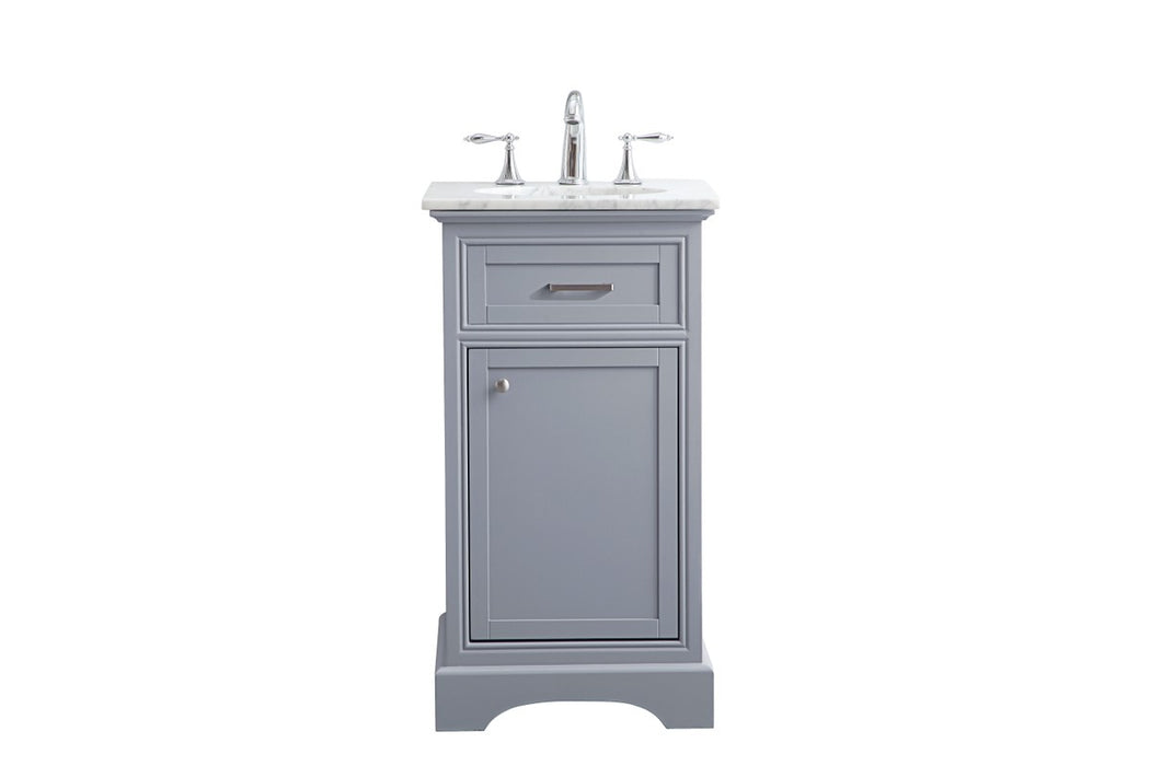 Elegant Lighting VF15019GR Single Bathroom Vanity Set, light grey