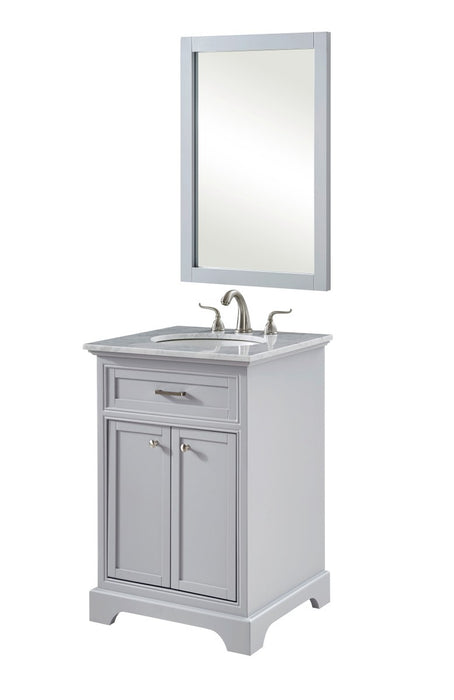 Elegant Lighting VF15024GR Single Bathroom Vanity Set, Light Grey