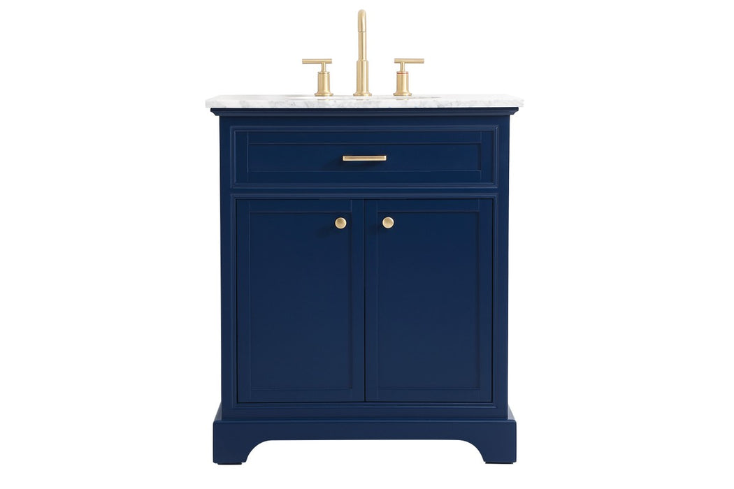 Elegant Lighting VF15030BL Bathroom Vanity Set, Blue