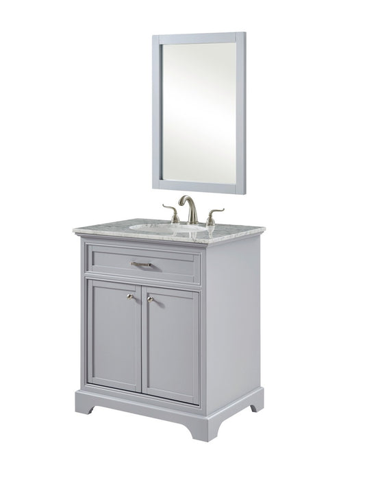 Elegant Lighting VF15030GR Single Bathroom Vanity Set, Light Grey