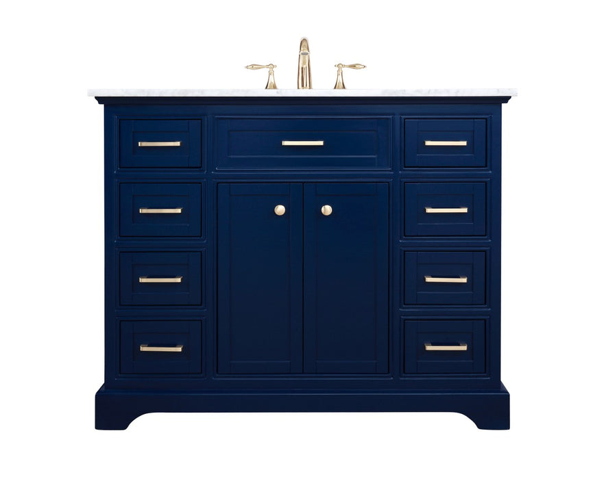Elegant Lighting VF15042BL Bathroom Vanity Set, Blue