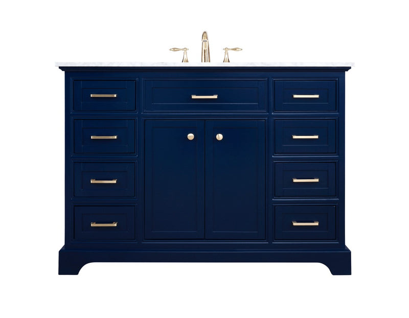 Elegant Lighting VF15048BL Bathroom Vanity Set, Blue