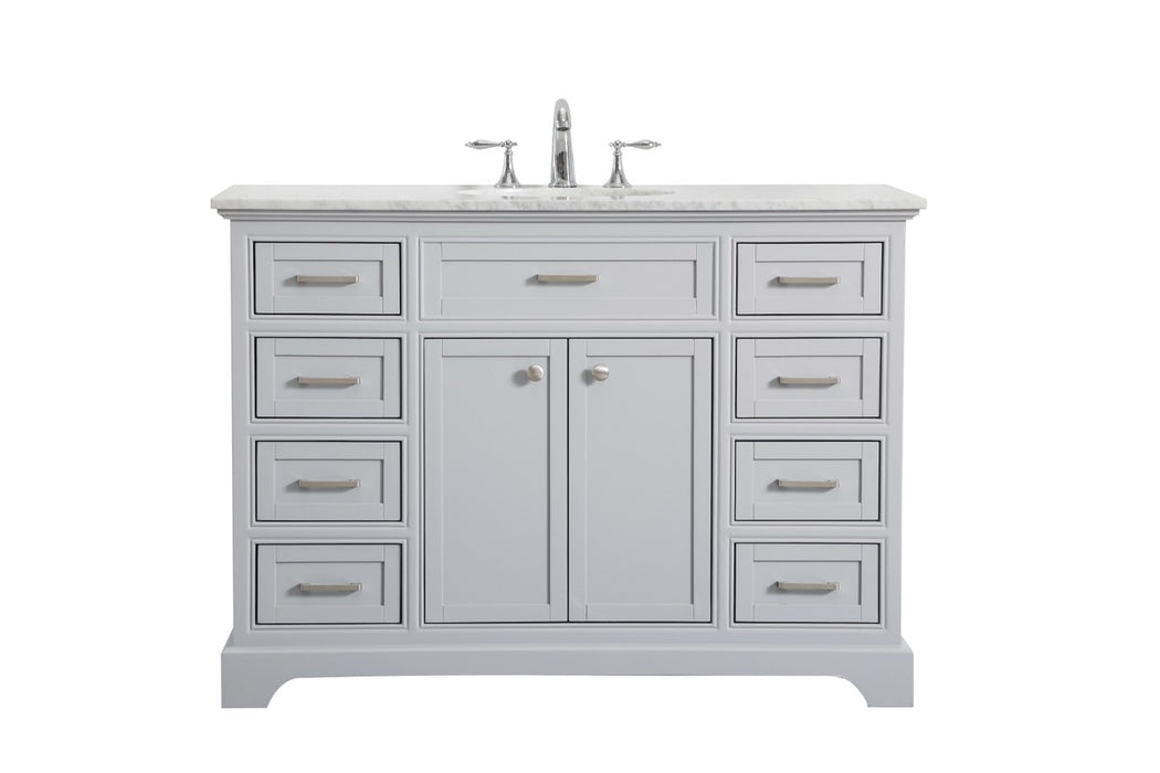 Elegant Lighting VF15048GR Single Bathroom Vanity Set, Light Grey