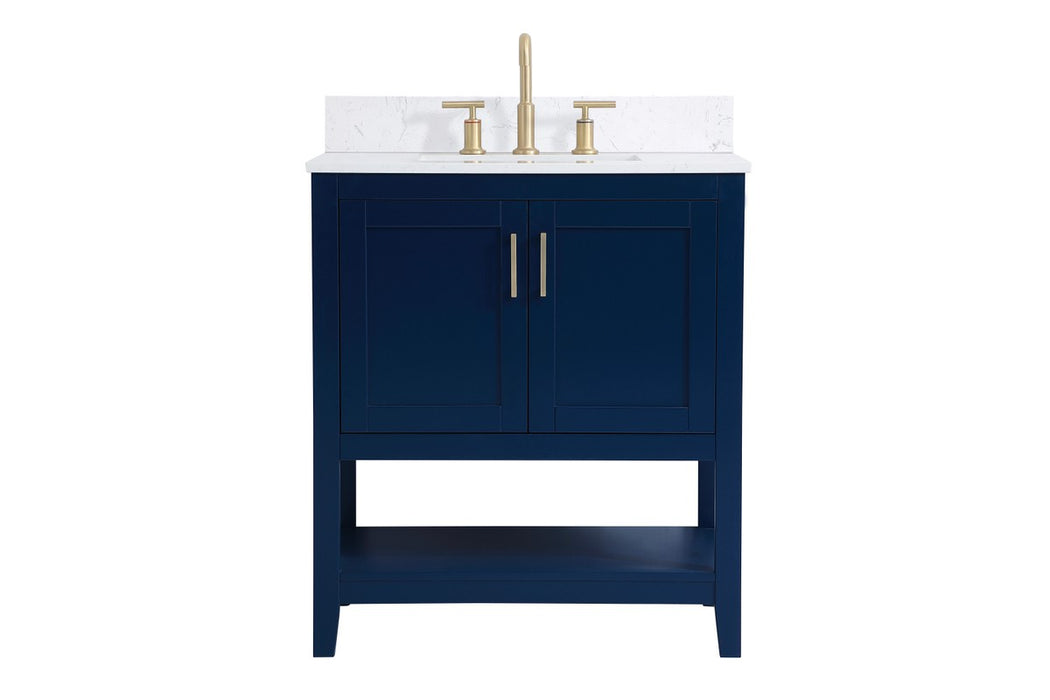 Elegant Lighting VF16030BL-BS Bathroom Vanity Set, Blue