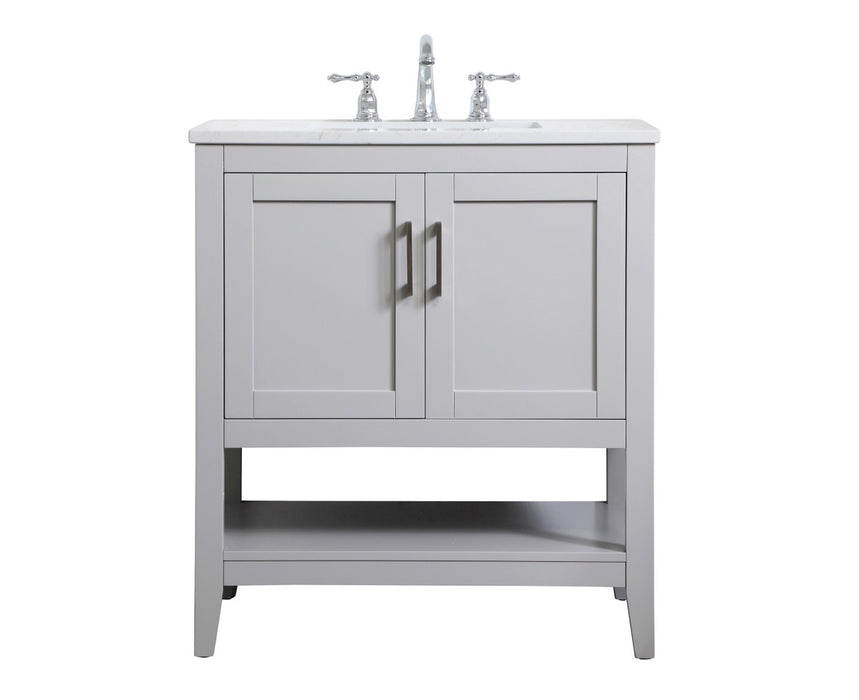 Elegant Lighting VF16030GR Single Bathroom Vanity, Grey