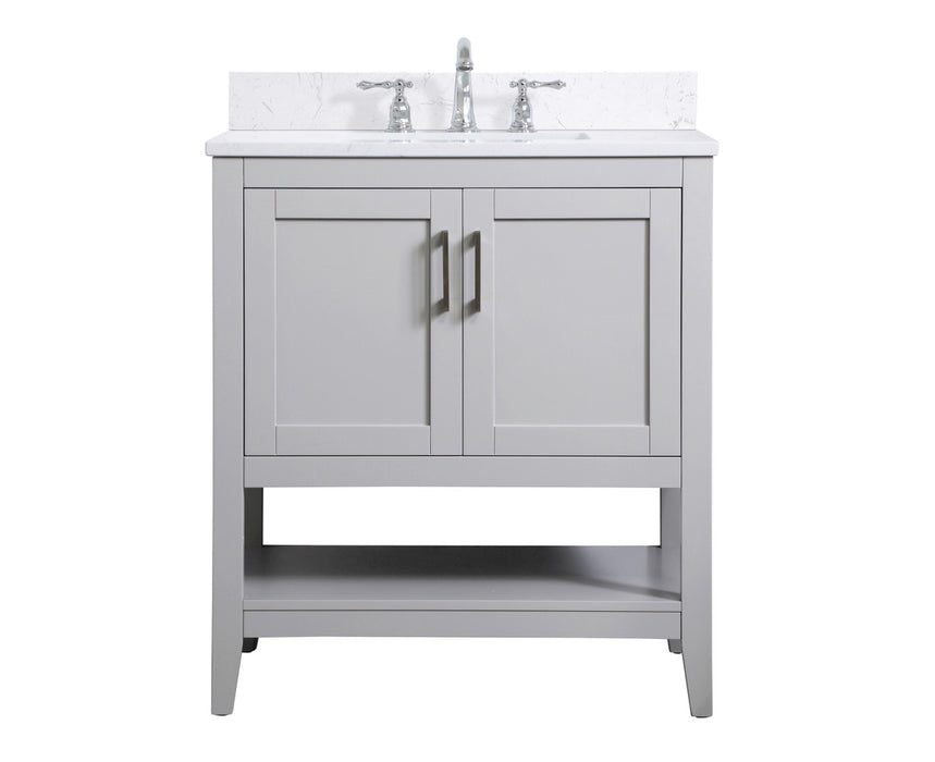 Elegant Lighting VF16030GR-BS Bathroom Vanity Set, Grey