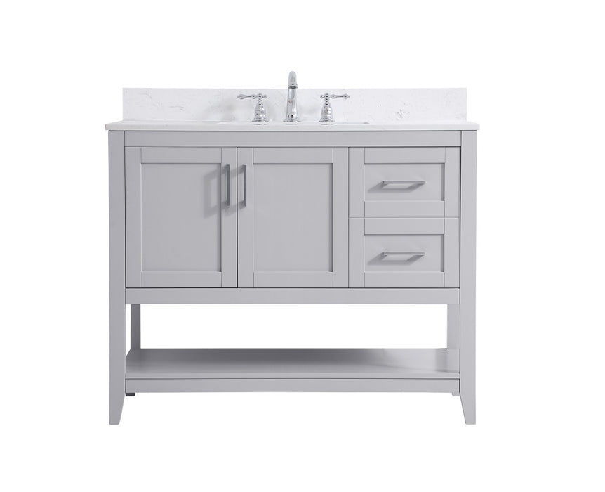 Elegant Lighting VF16042GR-BS Bathroom Vanity Set, Grey