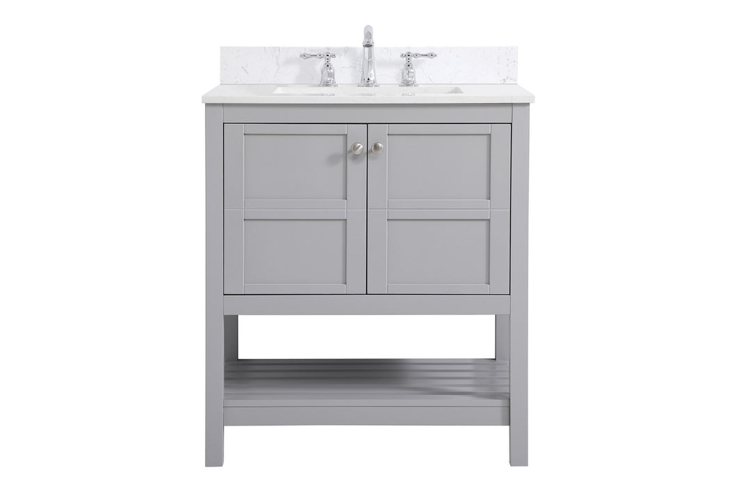 Elegant Lighting VF16430GR-BS Bathroom Vanity Set, Gray