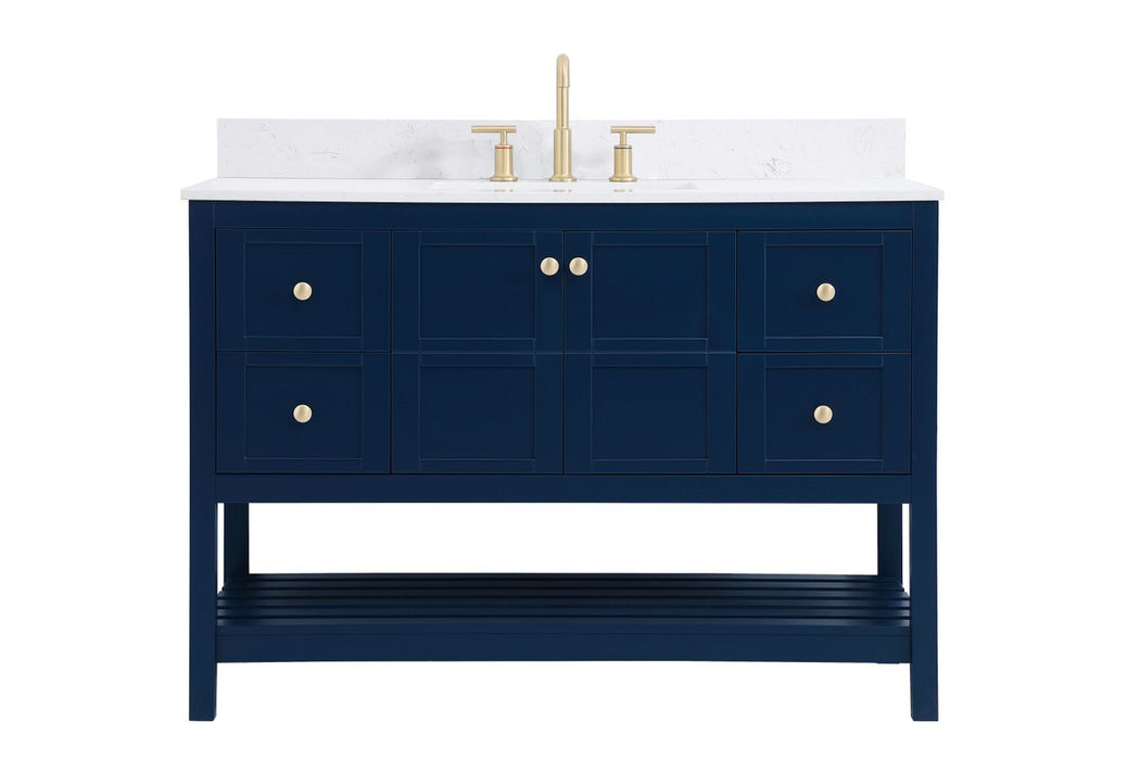 Elegant Lighting VF16448BL-BS Bathroom Vanity Set, Blue