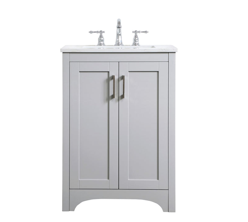 Elegant Lighting VF17024GR Single Bathroom Vanity, Grey