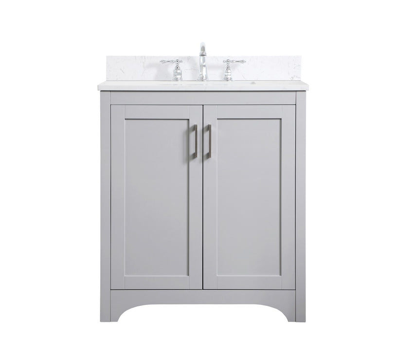 Elegant Lighting VF17030GR-BS Bathroom Vanity Set, Grey
