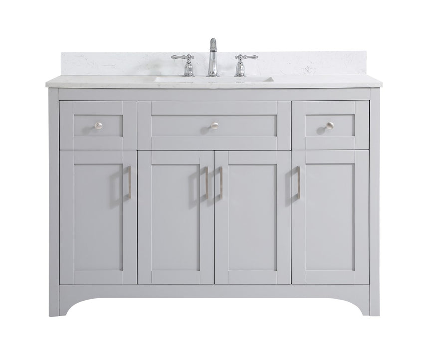 Elegant Lighting VF17048GR-BS Bathroom Vanity Set, Grey