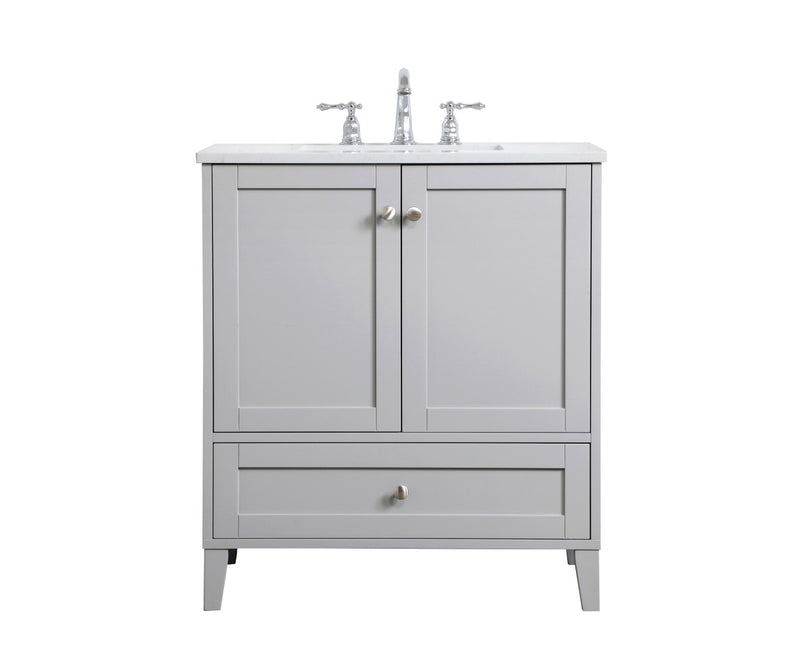Elegant Lighting VF18030GR Single Bathroom Vanity, Grey