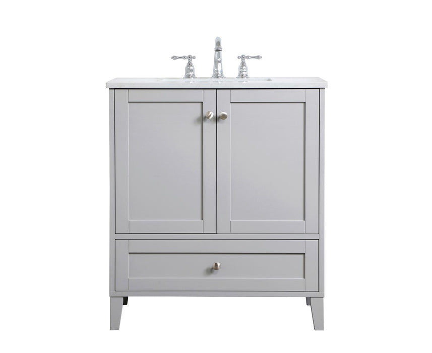 Elegant Lighting VF18030GR Single Bathroom Vanity, Grey