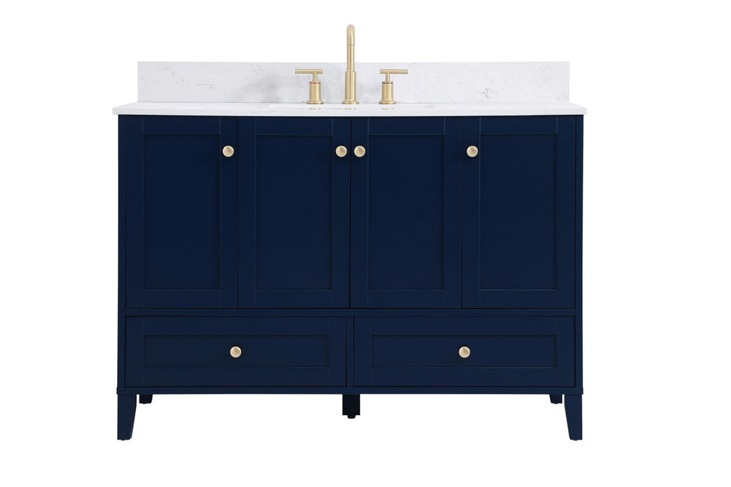 Elegant Lighting VF18048BL-BS Bathroom Vanity Set, Blue
