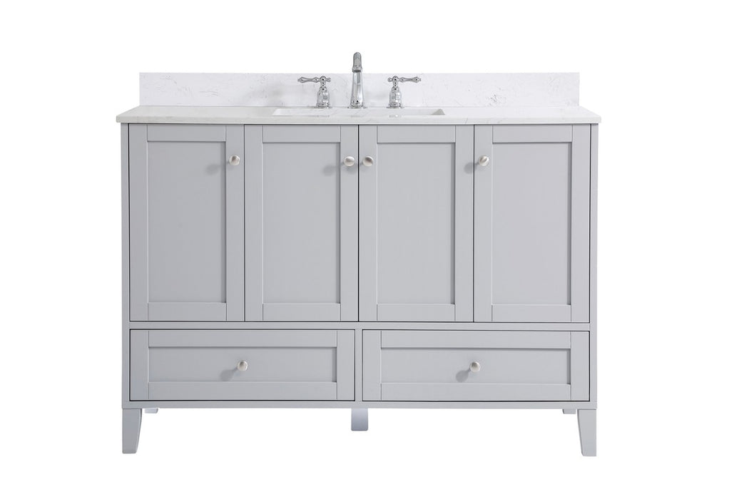 Elegant Lighting VF18048GR-BS Bathroom Vanity Set, Grey