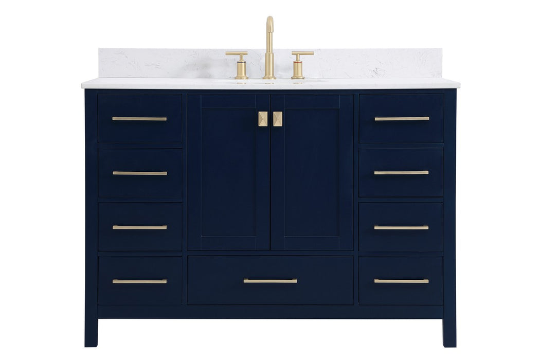 Elegant Lighting VF18848BL-BS Bathroom Vanity Set, Blue