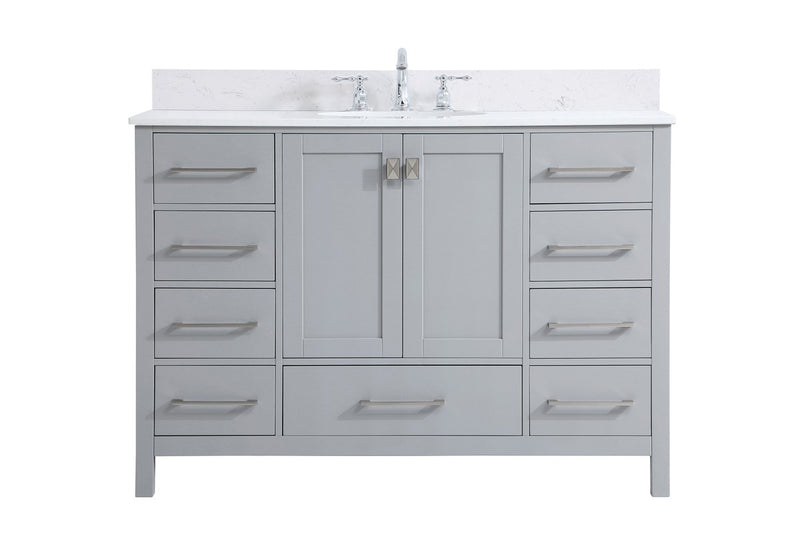 Elegant Lighting VF18848GR-BS Bathroom Vanity Set, Gray