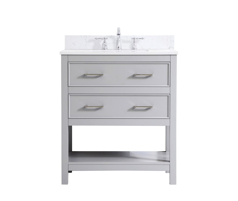 Elegant Lighting VF19030GR-BS Bathroom Vanity Set, Grey