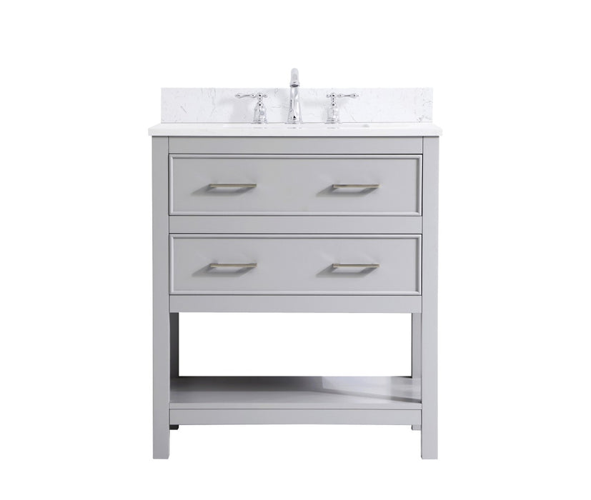 Elegant Lighting VF19030GR-BS Bathroom Vanity Set, Grey