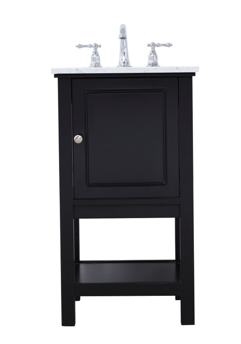 Elegant Lighting VF27019BK Single Bathroom Vanity Set, Black