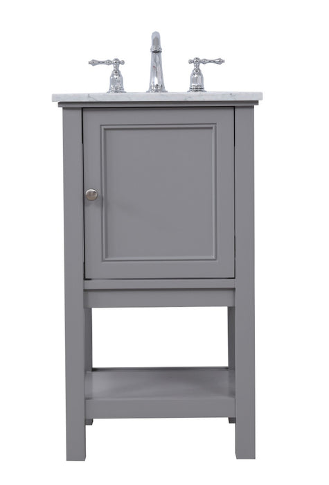 Elegant Lighting VF27019GR Single Bathroom Vanity Set, Grey