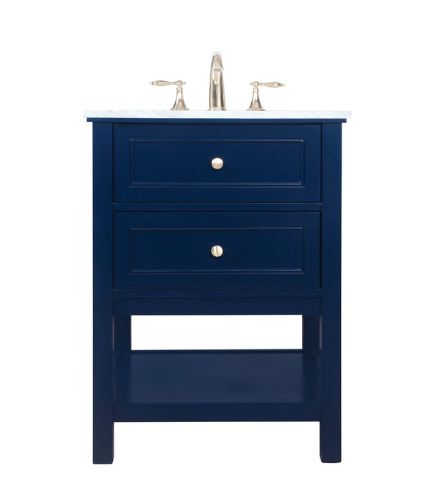 Elegant Lighting VF27024BL Bathroom Vanity Set, Blue