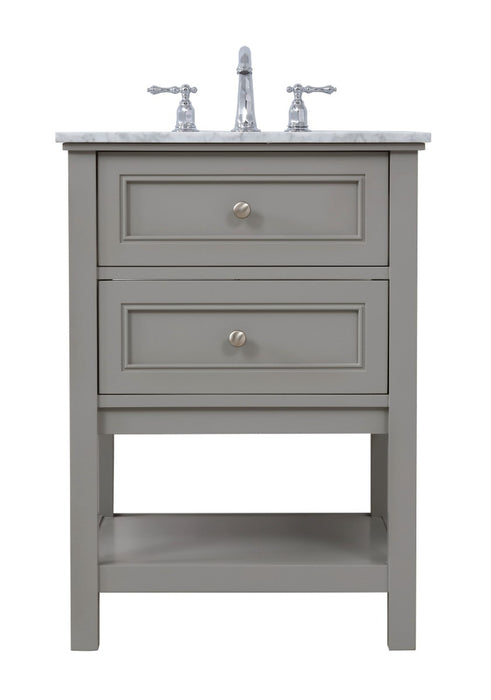 Elegant Lighting VF27024GR Single Bathroom Vanity Set, Grey